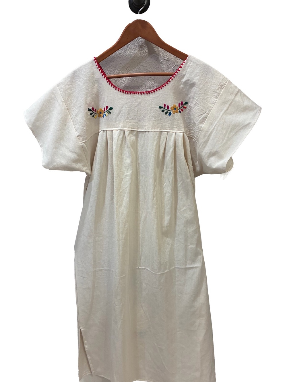 Handmade Embroidered Mexican Peasant Dress from Puebla, Mx. NWOT - Picture 4 of 7